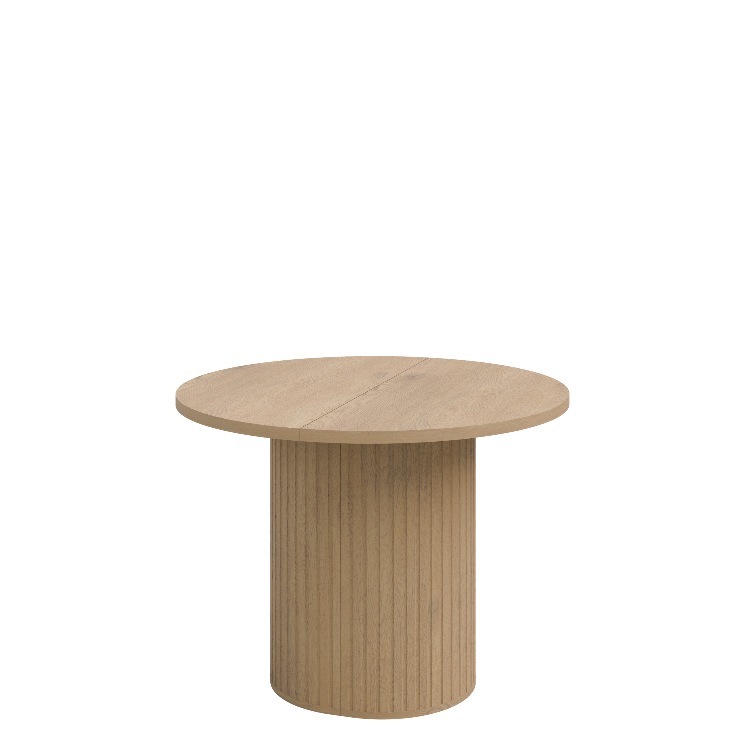 Round Extendable Dining Table LE OVALIO 100-1880 cm- Cremona oak