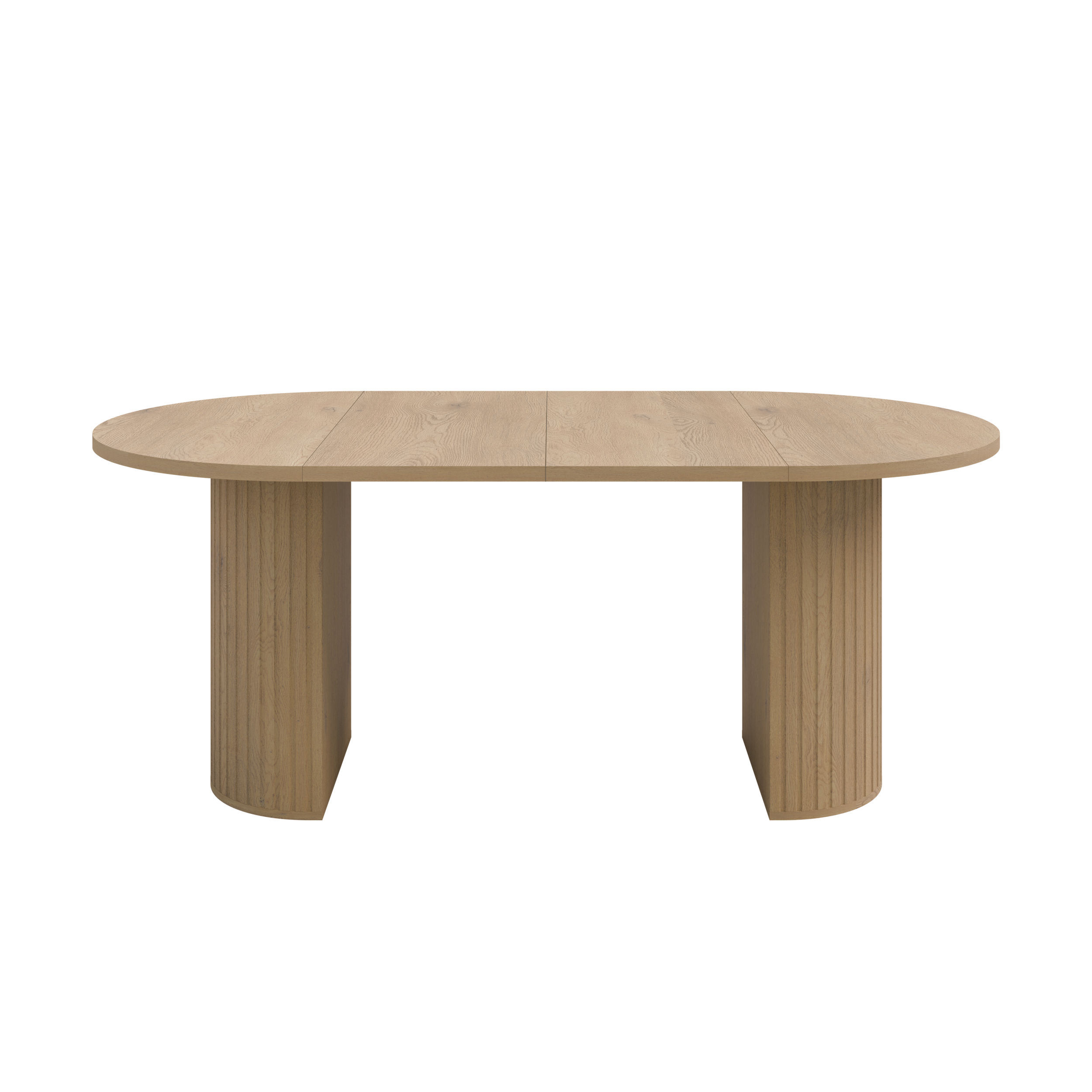 Round Extendable Dining Table LE OVALIO 100-1880 cm- Cremona oak