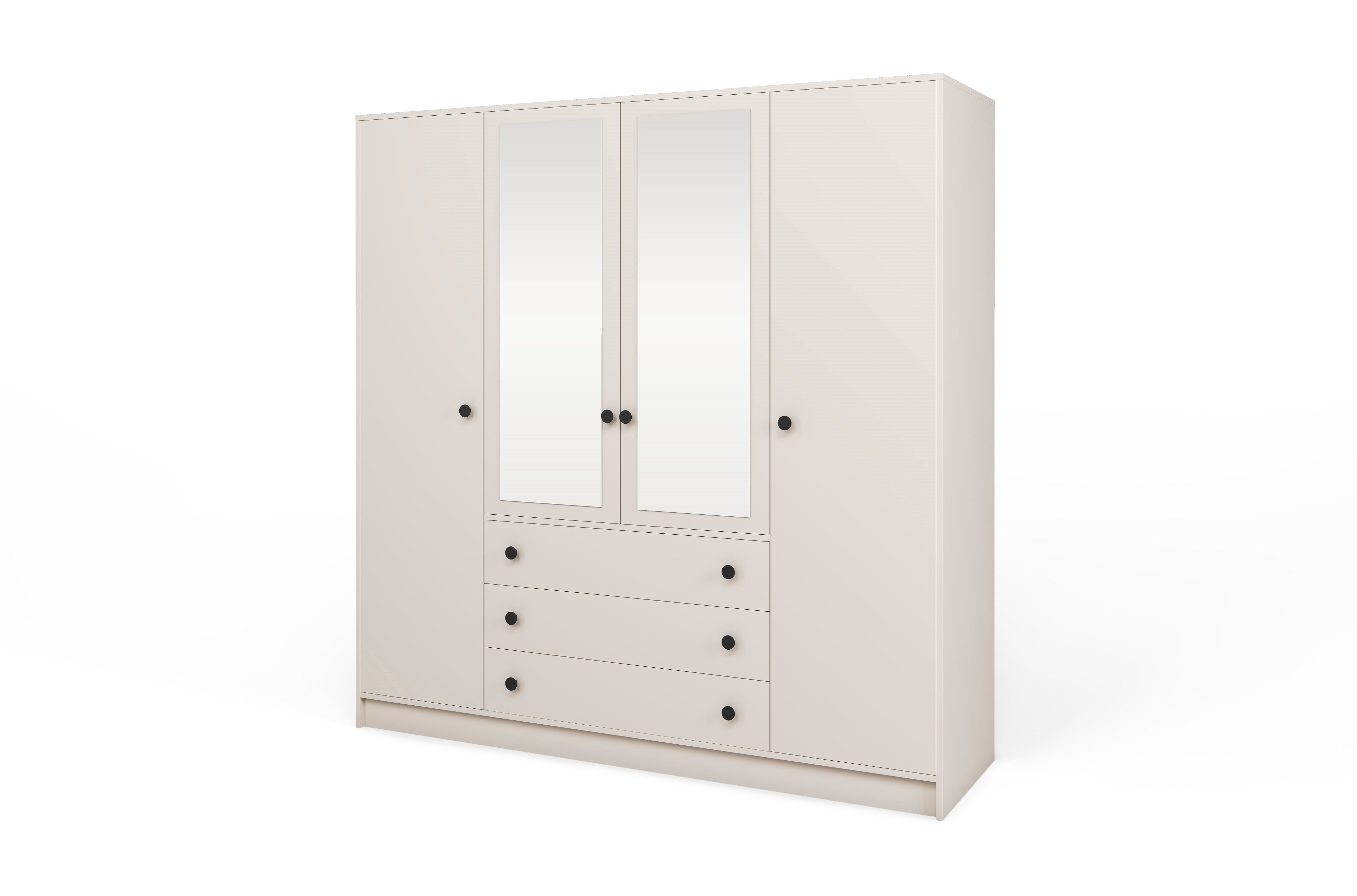 Storm 4D Wardrobe – With Mirror or Without Mirror | Cashmere