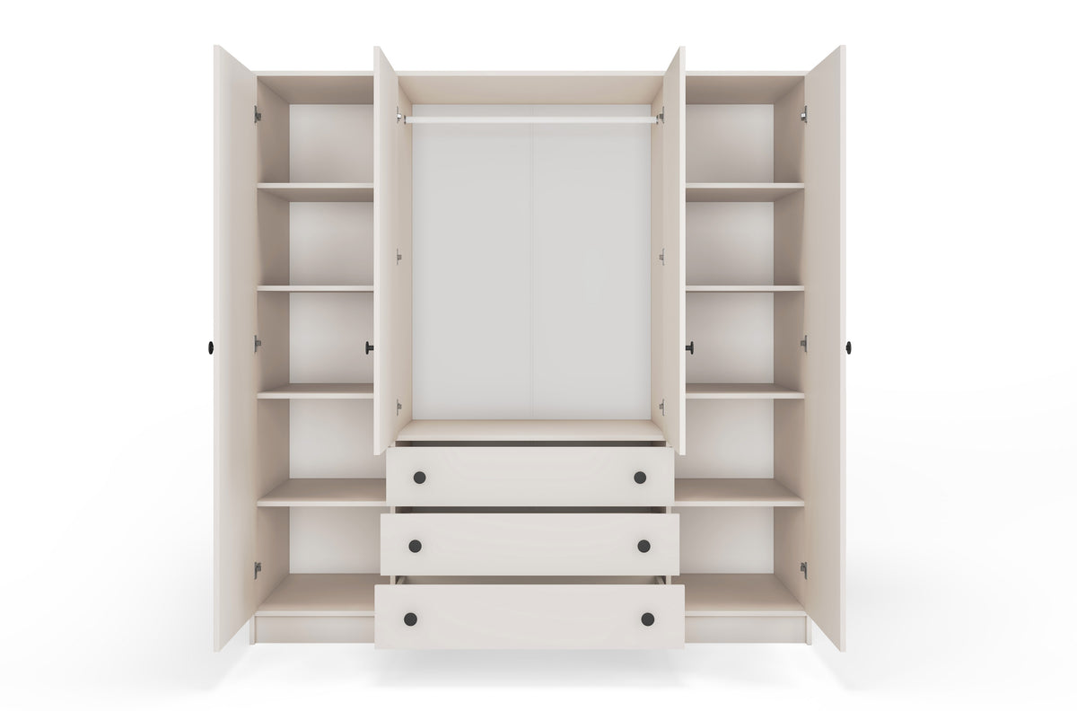 Storm 4D Wardrobe – With Mirror or Without Mirror | Cashmere