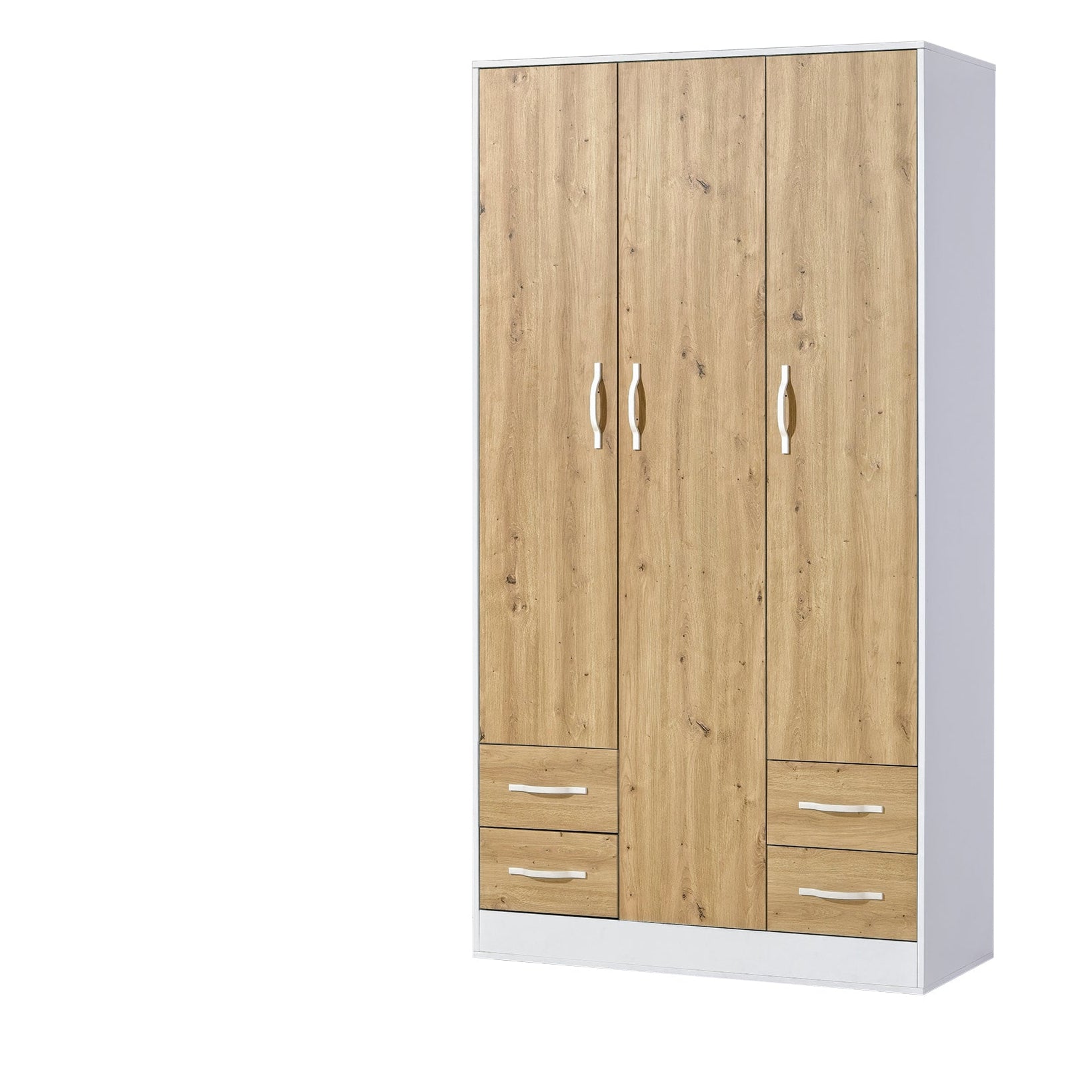 Customizable Domel Murphy Bed Horizontal Oak-White Set 120, 140, 160 x 200 cm