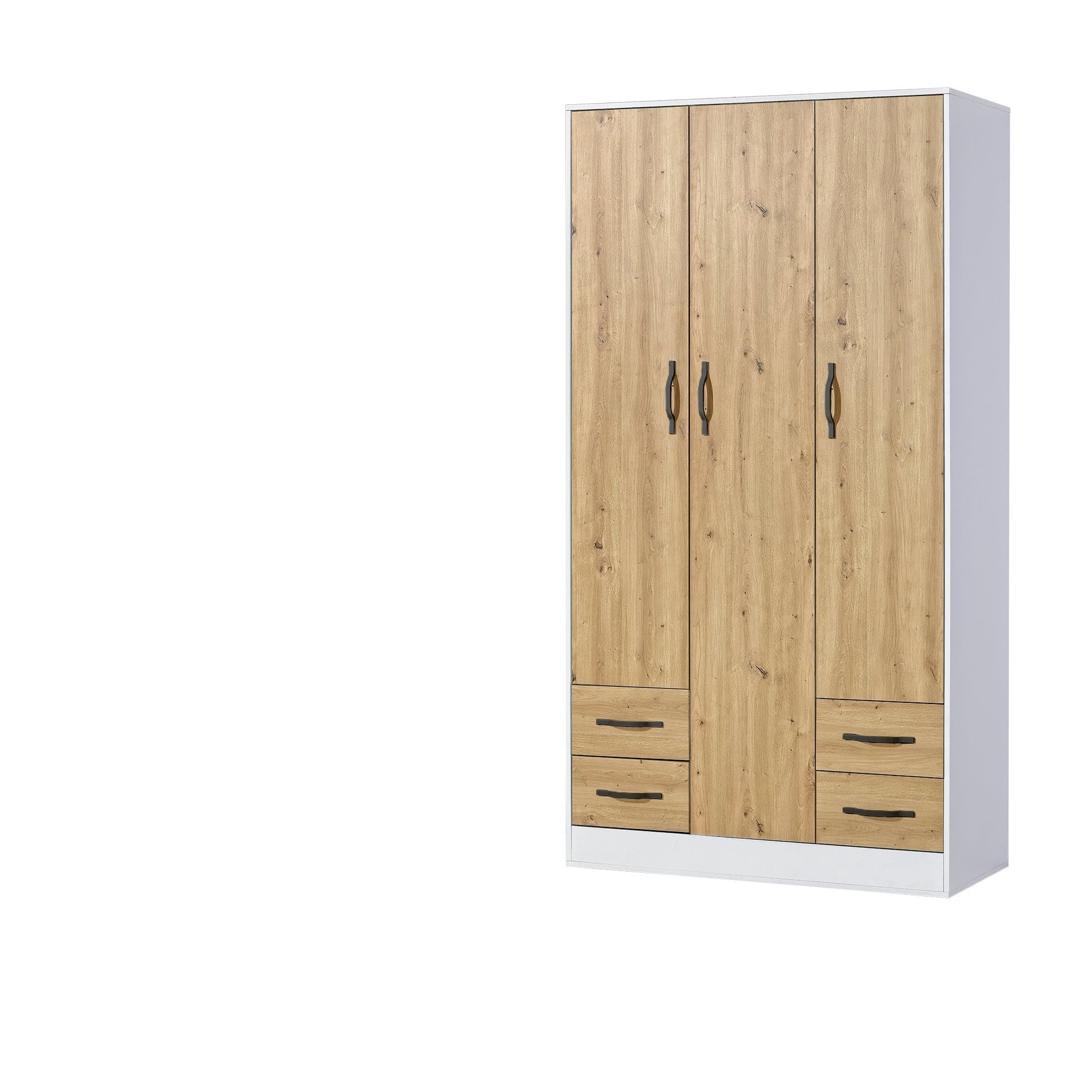 Domel Oak-White Wardrobe