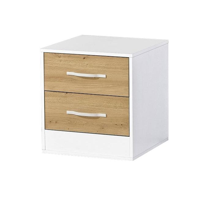 Domel Oak-White Nightstand