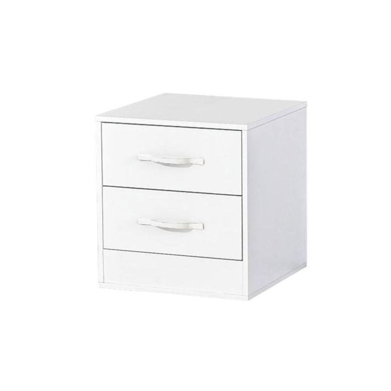 Domel White Nightstand