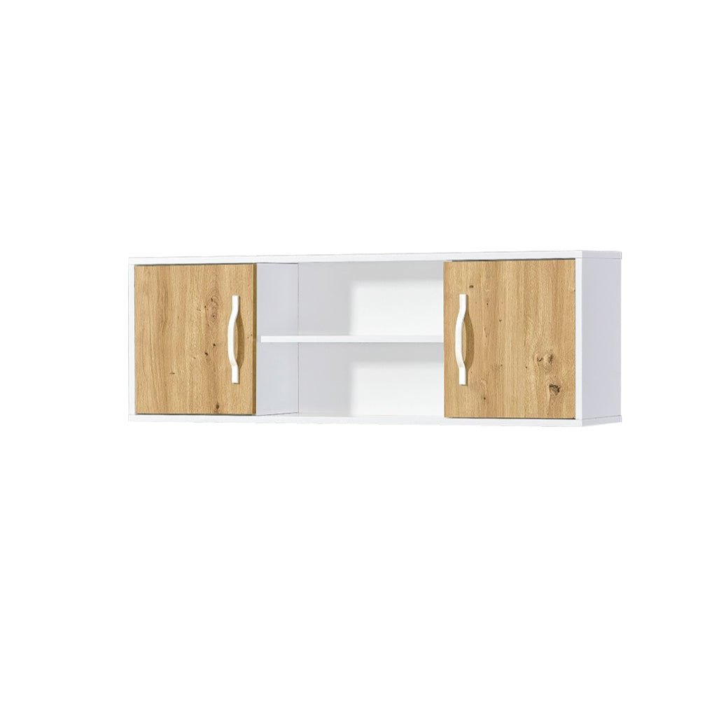 Customizable Domel Murphy Bed Horizontal Oak-White Set 120, 140, 160 x 200 cm