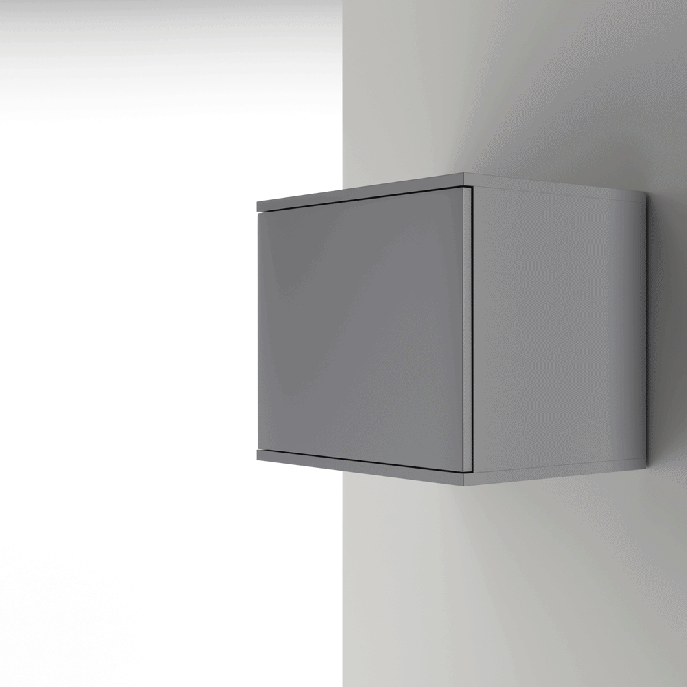 PK Emi 18 Hallway Wardrobe White - Upholstered Panels in Various Colours