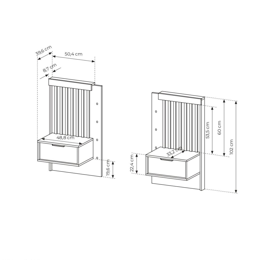 Lask Tally – Nightstands (Set of Two)