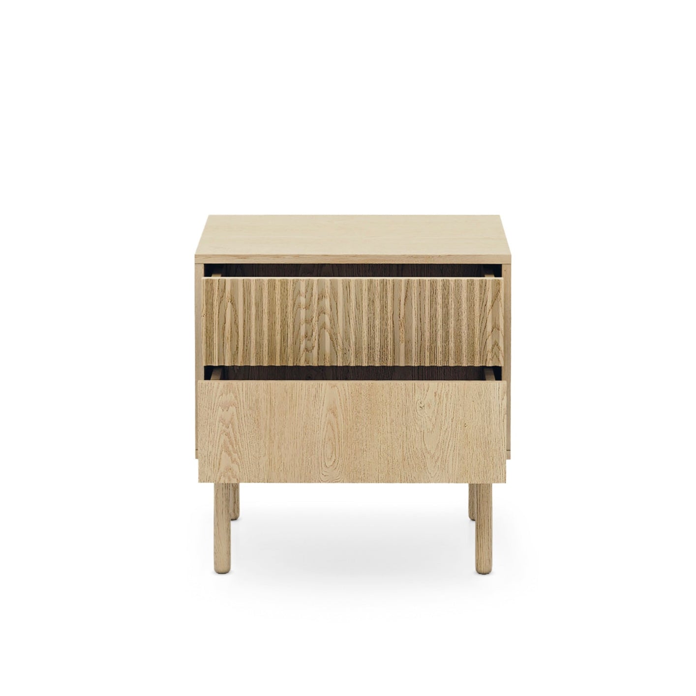 Lask Tavo – Nightstand with 2 Drawers (53.5 × 55 × 39.5 cm)