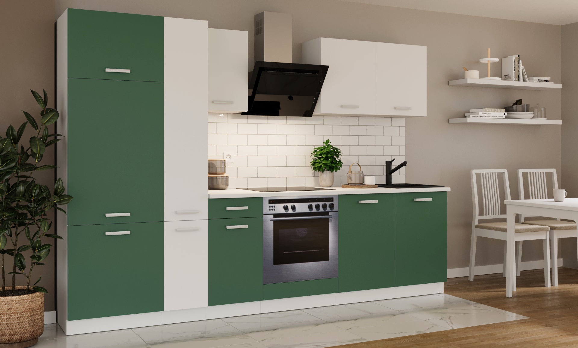 LE Toni 290 cm Kitchen Set – Labrador Green