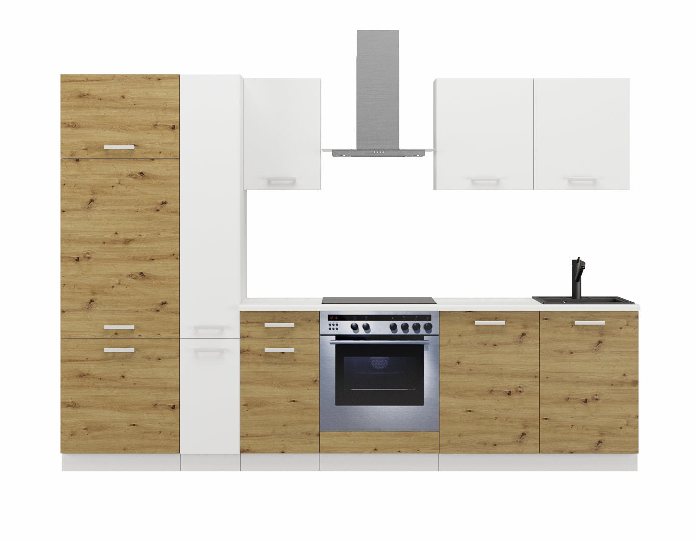 LE Toni 290 cm Kitchen Set – Artisan Oak