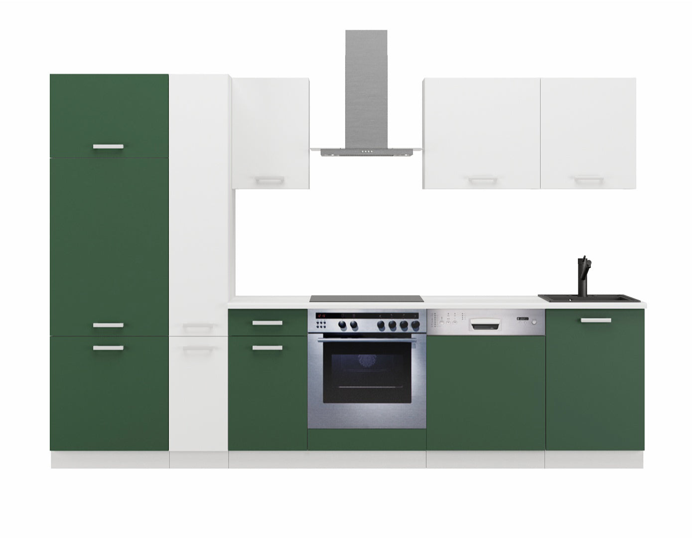 LE Toni 300 cm Kitchen Set – Labrador Green