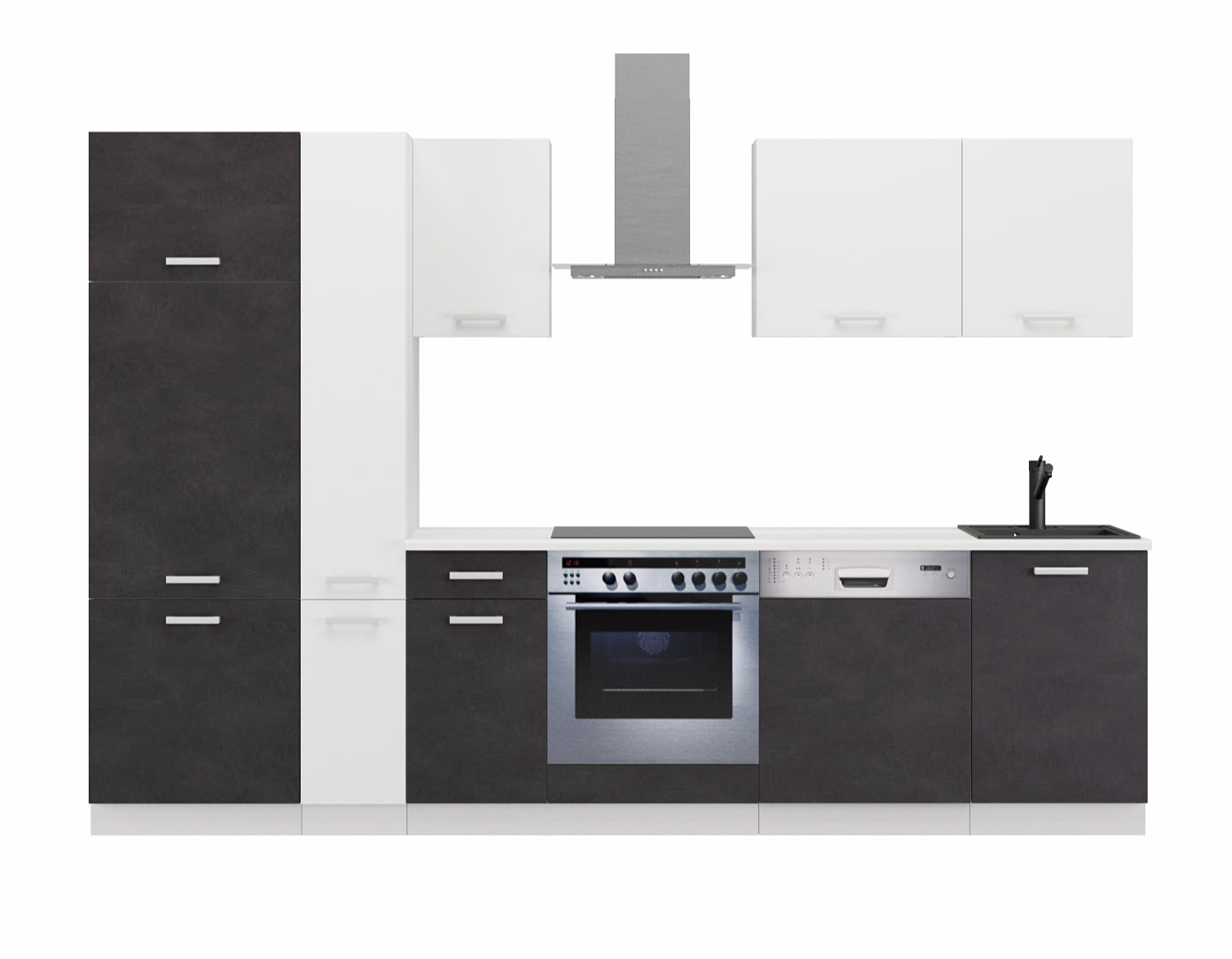 LE Toni 300 cm Kitchen Set – Matera Black