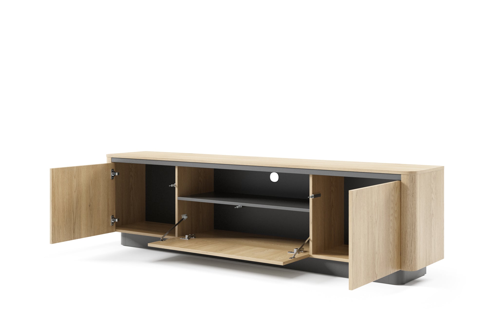 Lask Torro – TV Cabinet 200 cm with 3 Doors (200 × 54.9 × 38.1 cm)