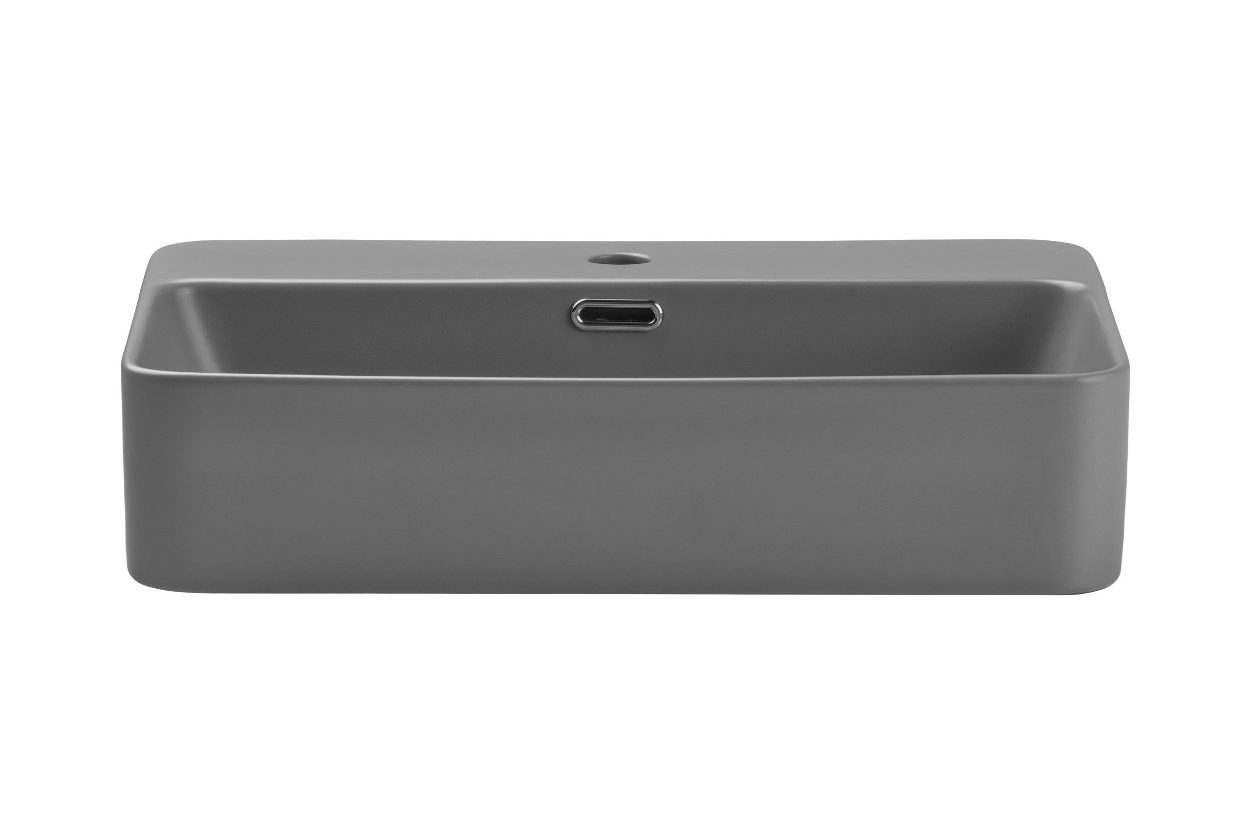 TRUST 2 Countertop Basin – Matt Light Grey, 55×38 cm