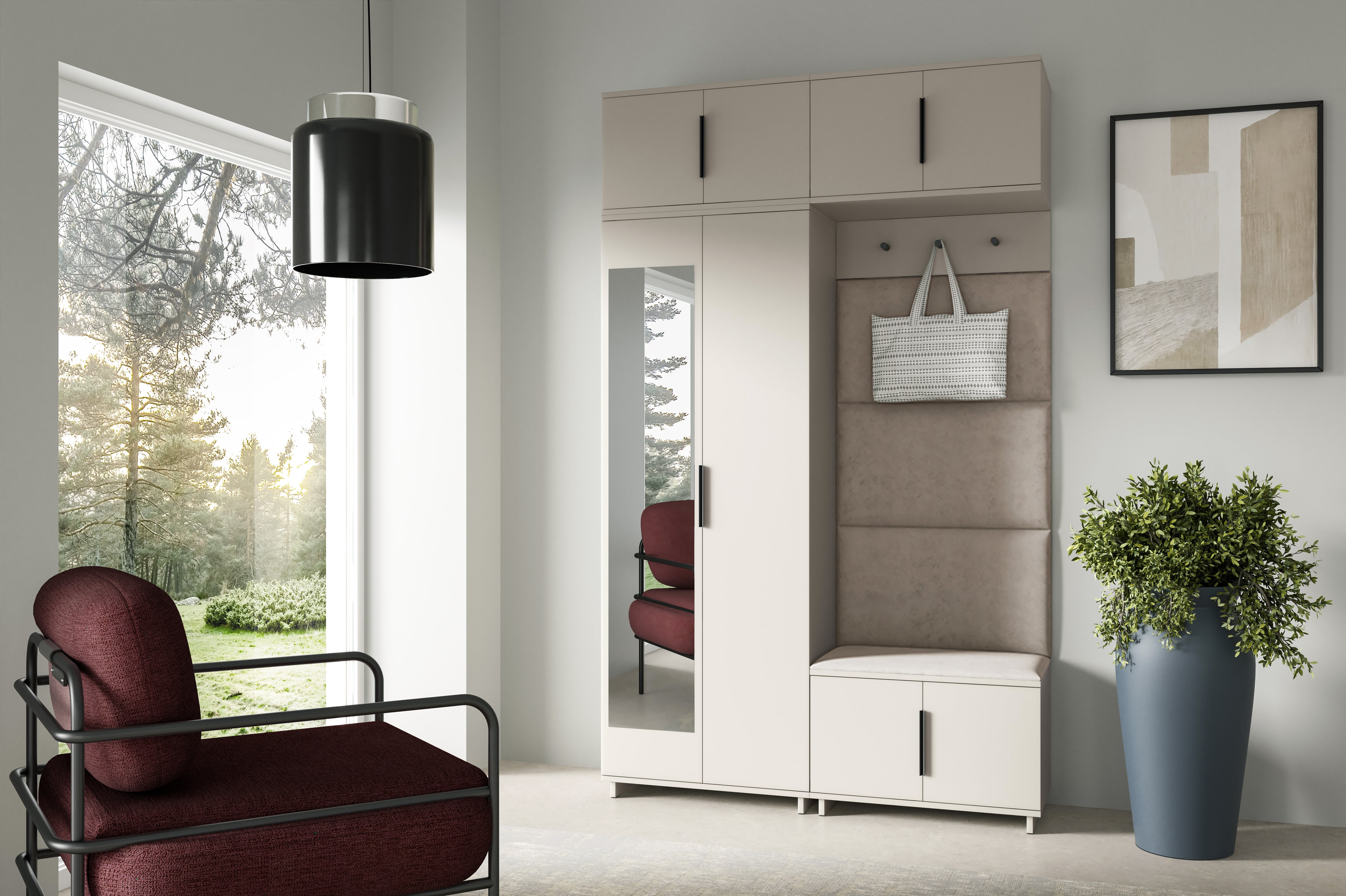 PK Bianco 1 Hallway Wardrobe Set - Rabbit