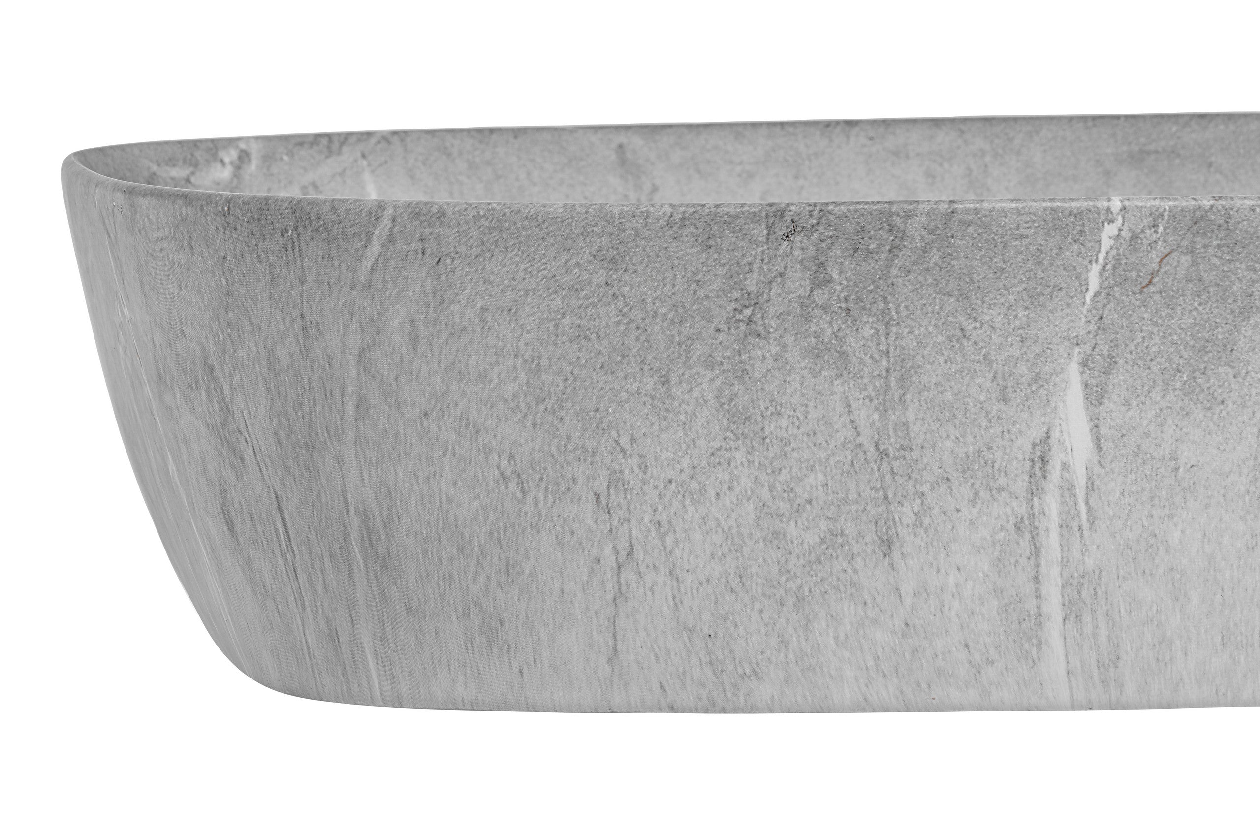 Anna Grey Marble Countertop Basin – Matt Finish, 50.5 cm