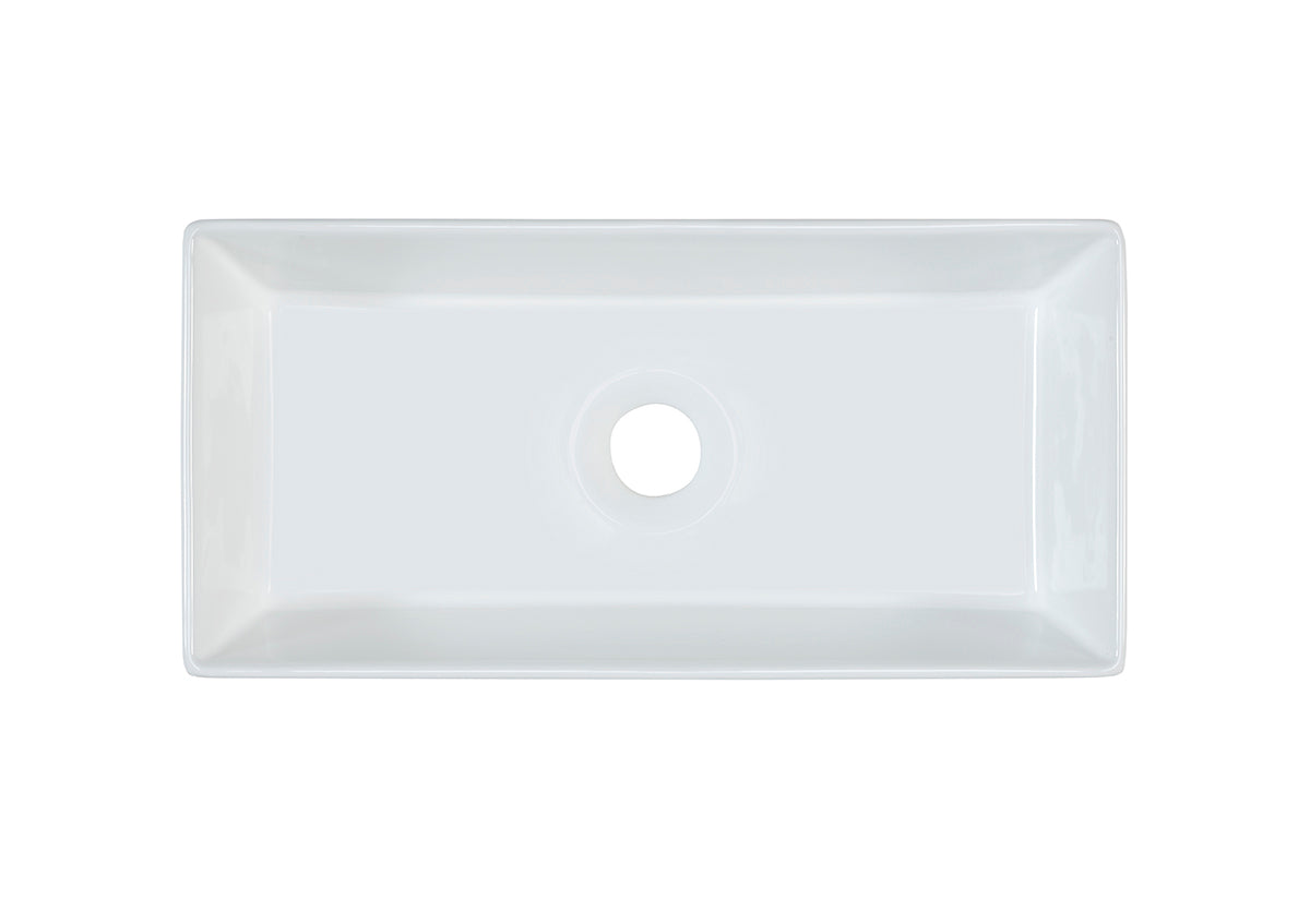 Gaja Countertop Basin – Shiny White, 45 cm