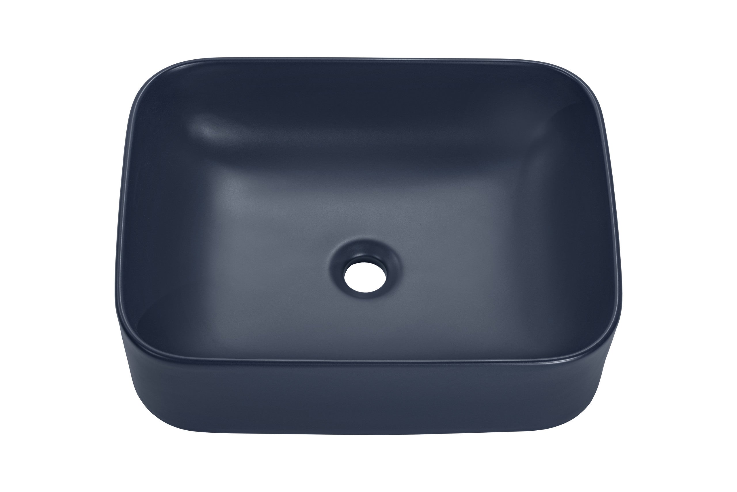 Kama Countertop Basin – Matt Navy Blue, 50.5 cm