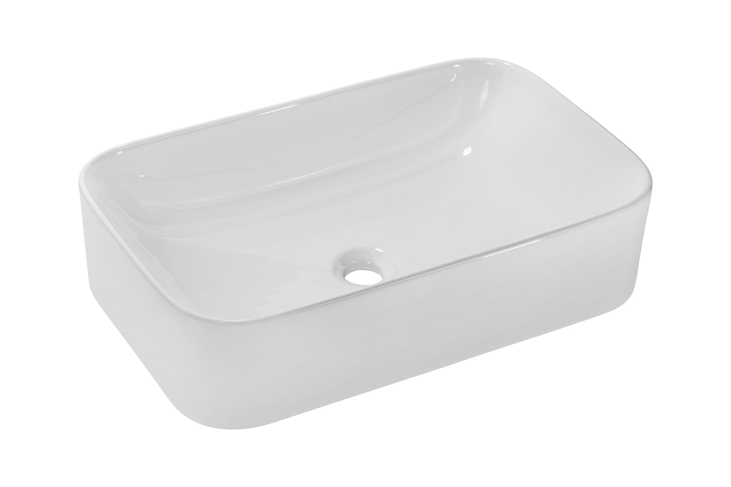 Kati Countertop Basin – Shiny White, 61 cm