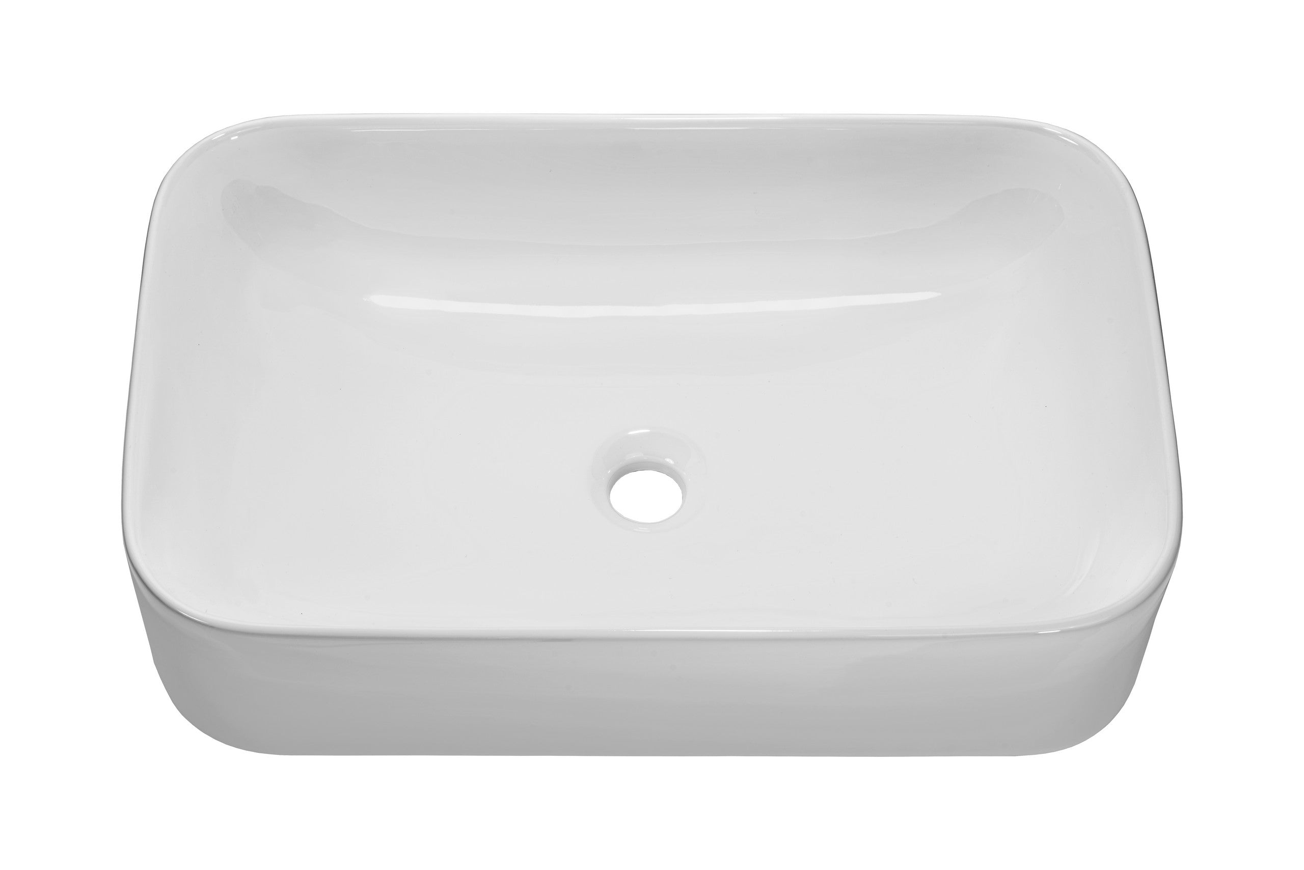 Kati Countertop Basin – Shiny White, 61 cm
