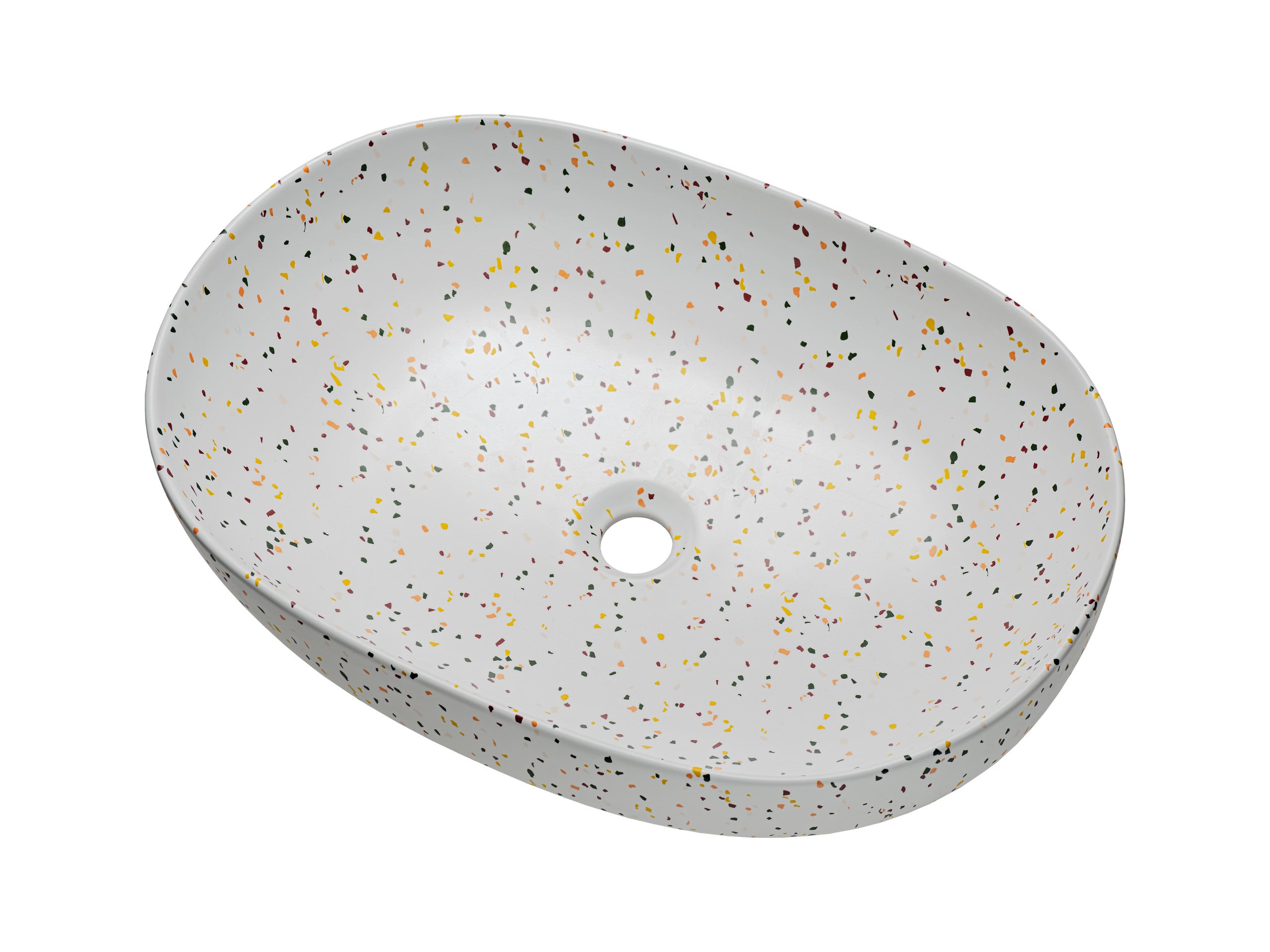 Lili Countertop Basin – Matt Terrazzo, 60 cm