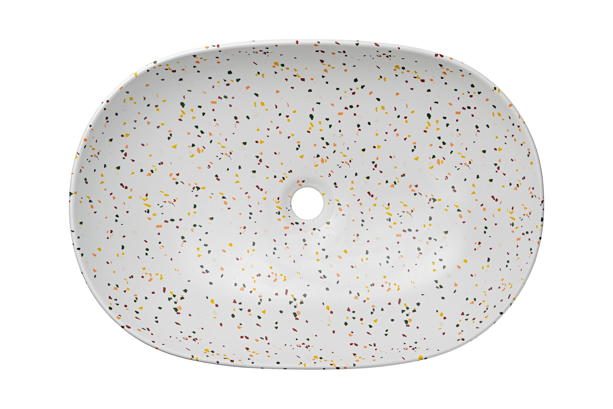 Lili Countertop Basin – Matt Terrazzo, 60 cm