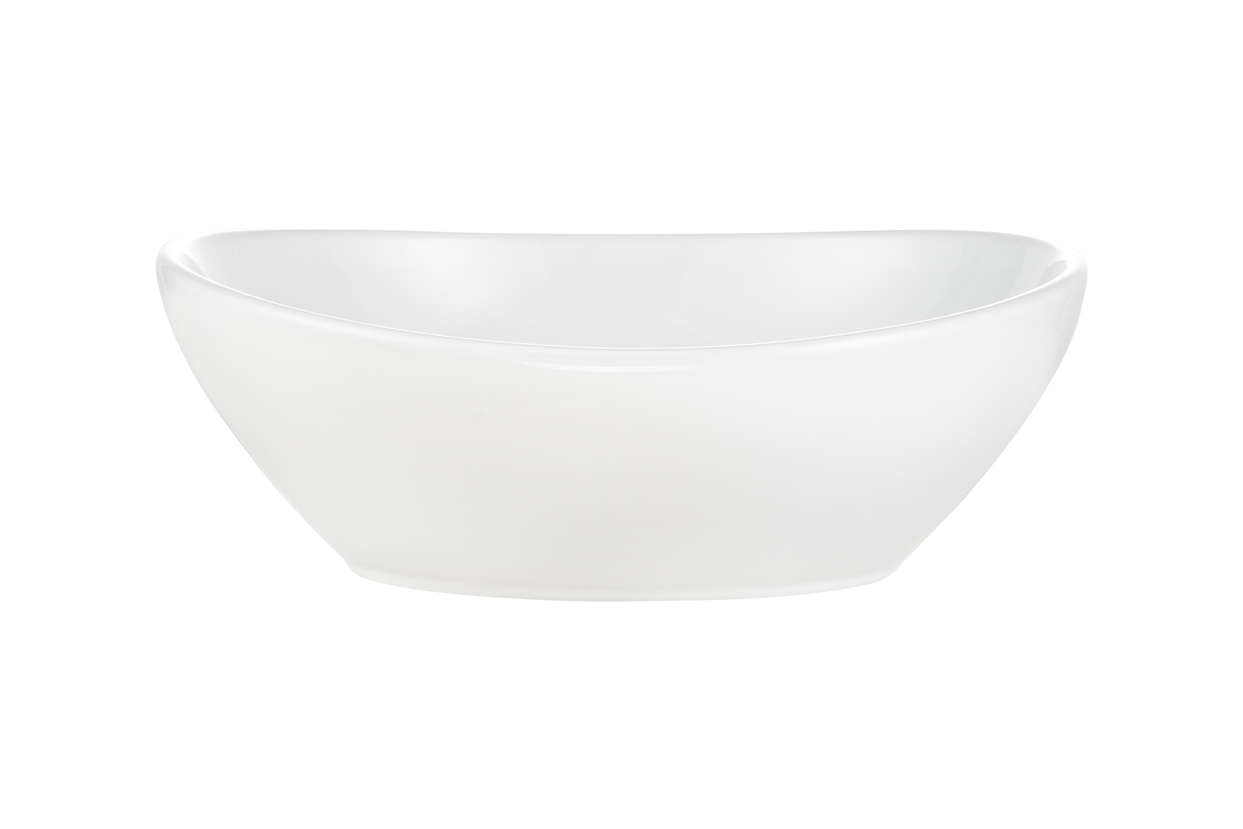 Lola Countertop Basin – Gloss White, 40.5 x 33 cm