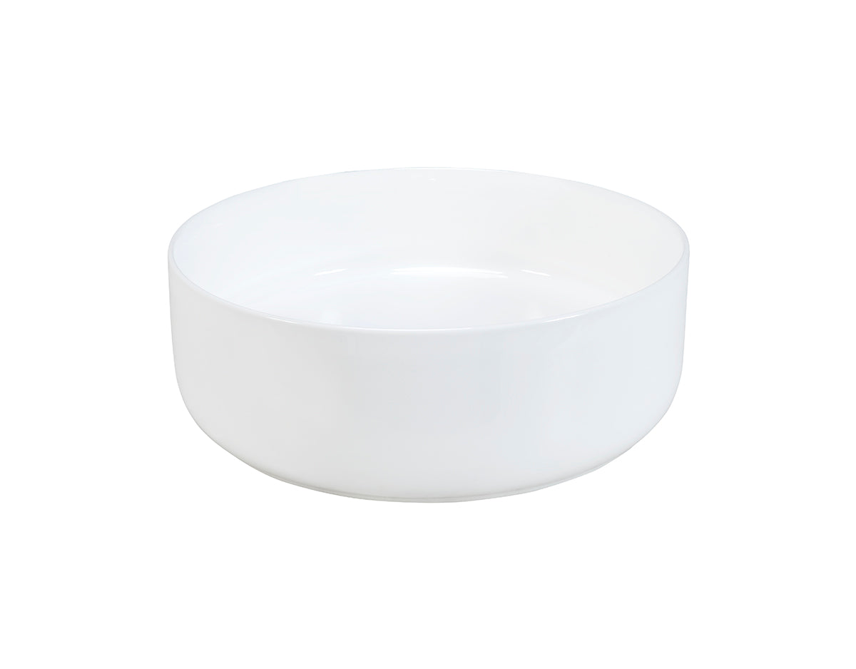 Maja Countertop Basin – Gloss White, 36.5 x 36.5 cm