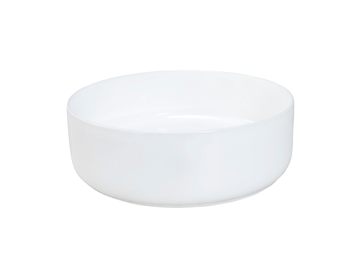 Maja Countertop Basin – Gloss White, 36.5 x 36.5 cm