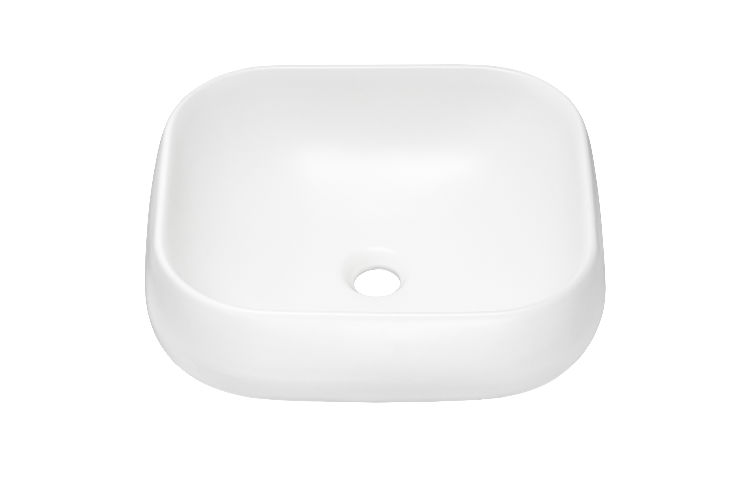 Nika Countertop Basin – Matt White, 45 x 40 cm