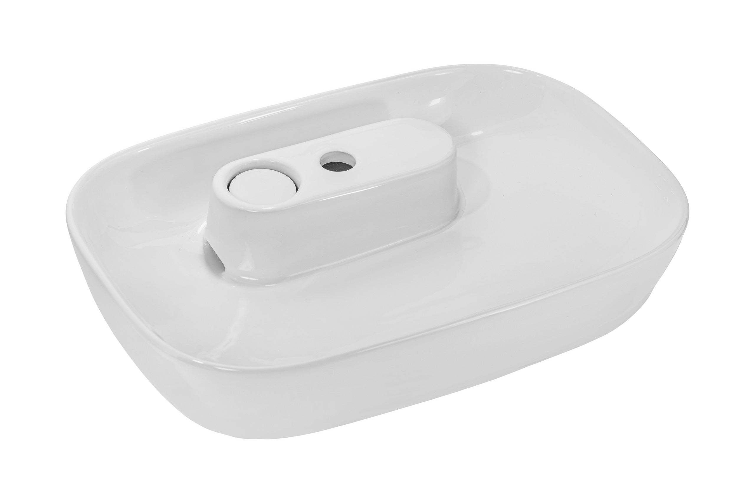Pola Countertop Basin – Gloss White, 60 cm
