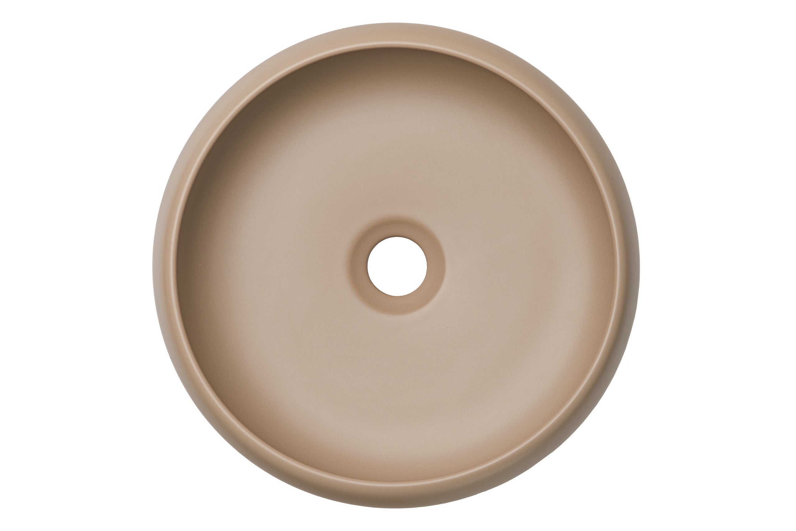 WIKI Countertop Basin – Matt Cappuccino, 36×36 cm