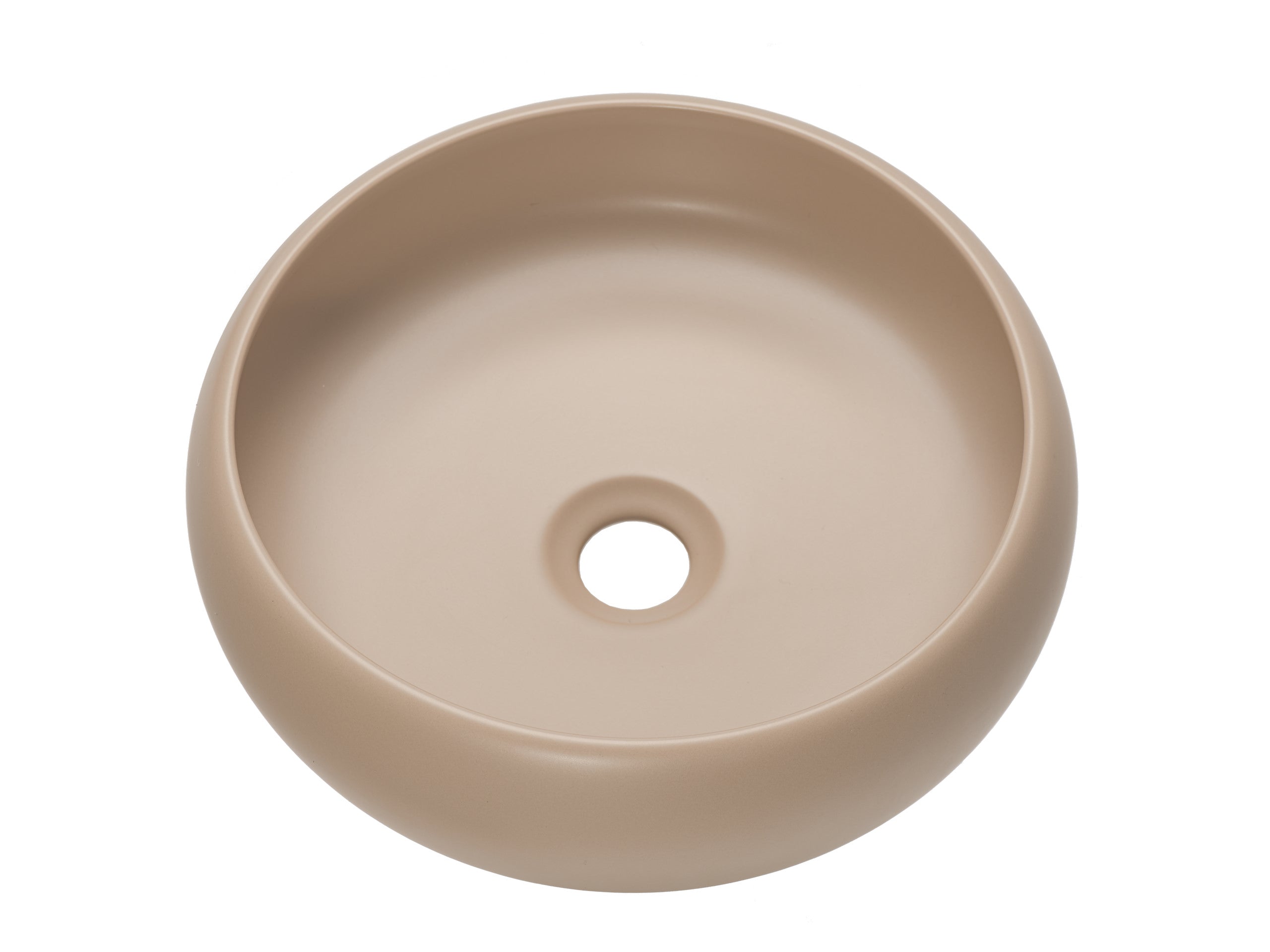 WIKI Countertop Basin – Matt Cappuccino, 36×36 cm