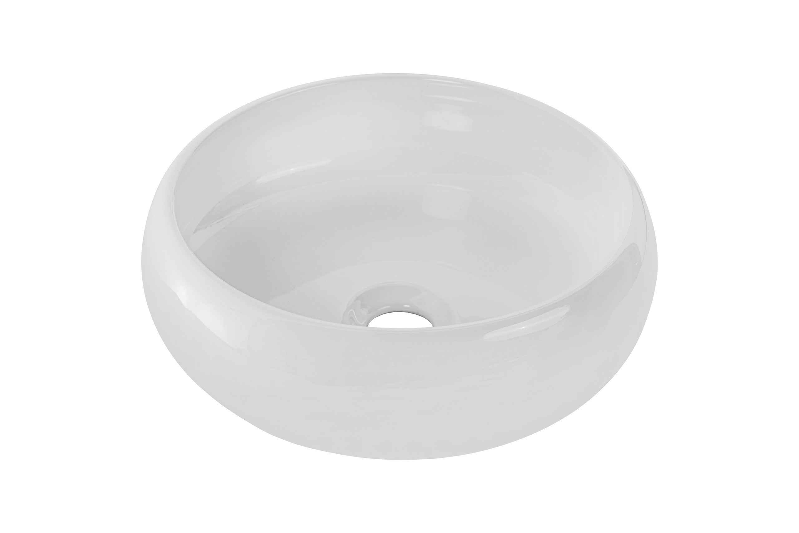 WIKI Countertop Basin – Gloss White, 36×36 cm
