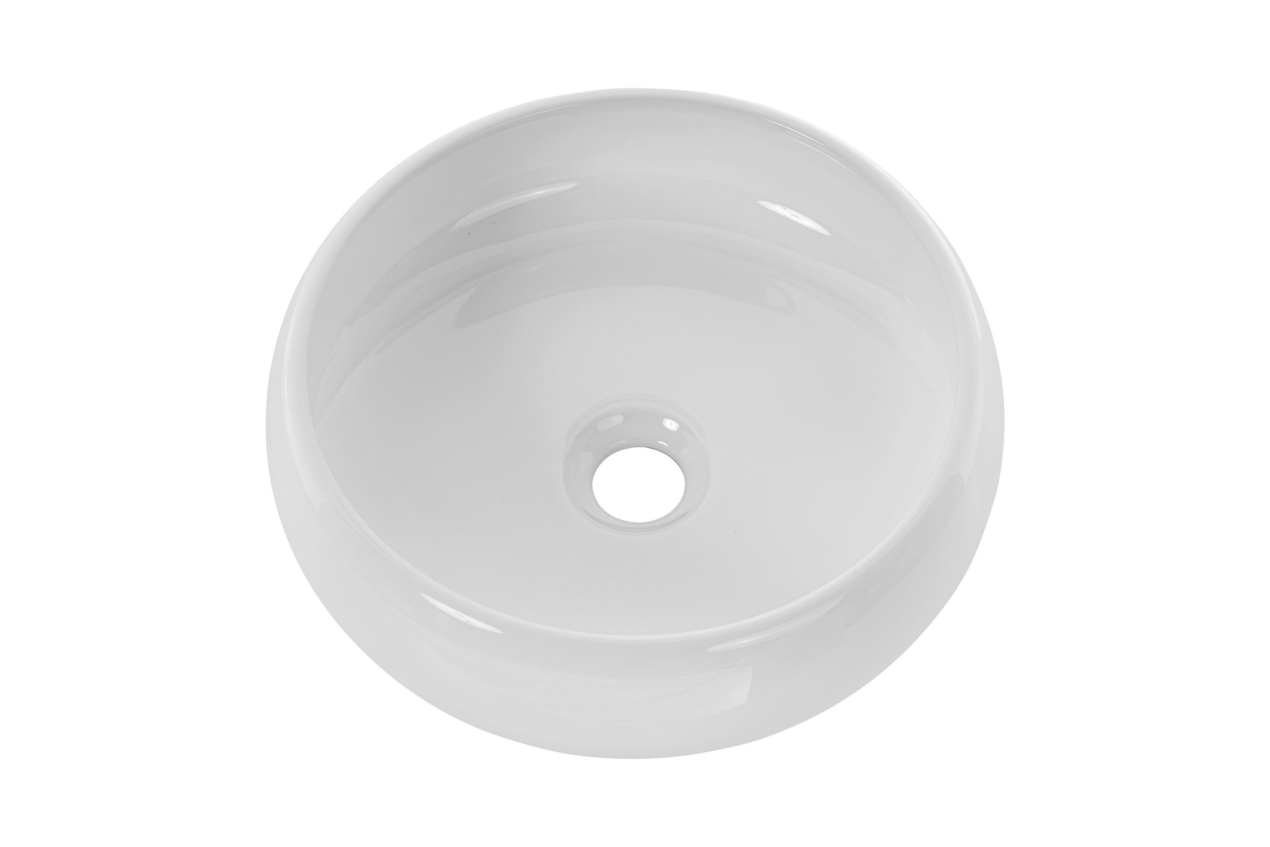 WIKI Countertop Basin – Gloss White, 36×36 cm