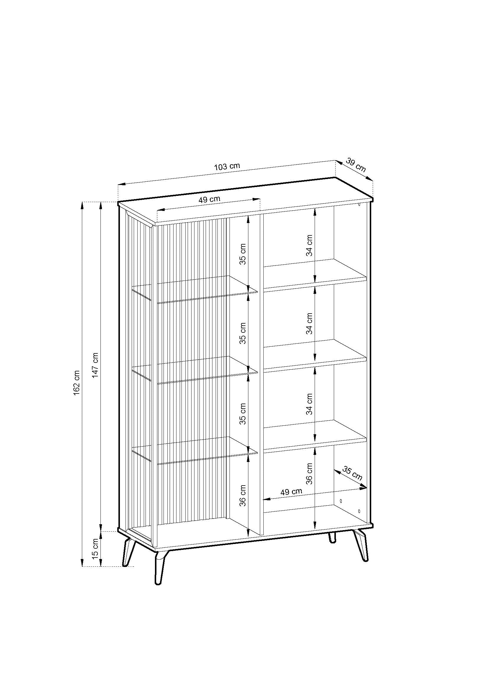 PI Vici Display Cabinet