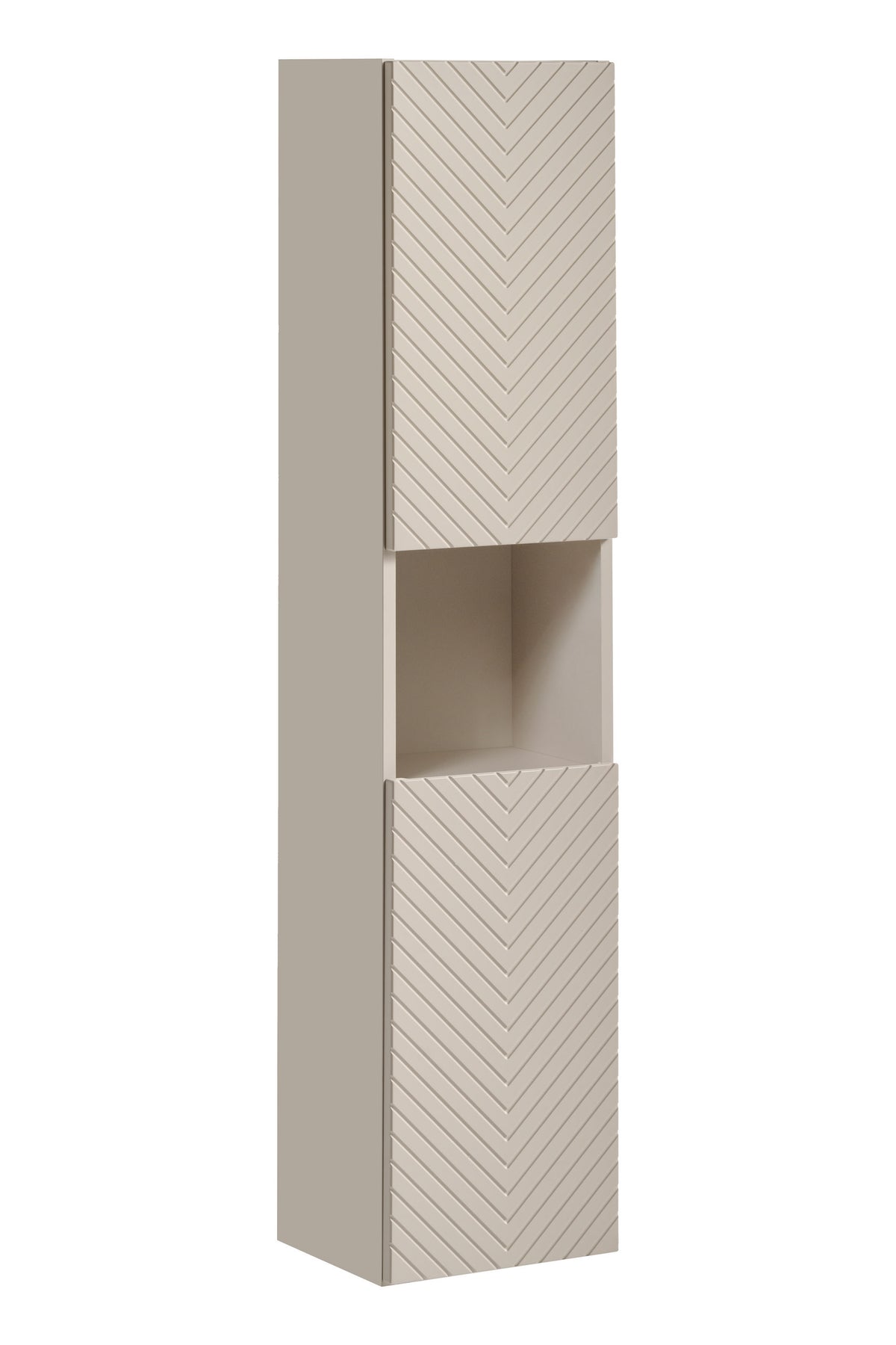 Viva Cashmere Tall Cabinet 2-Door – Cashmere Matt, 30 cm