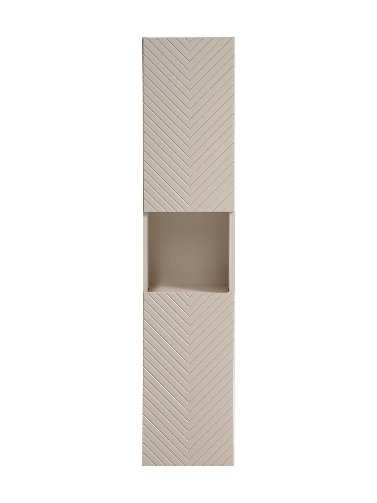 Viva Cashmere Tall Cabinet 2-Door – Cashmere Matt, 30 cm