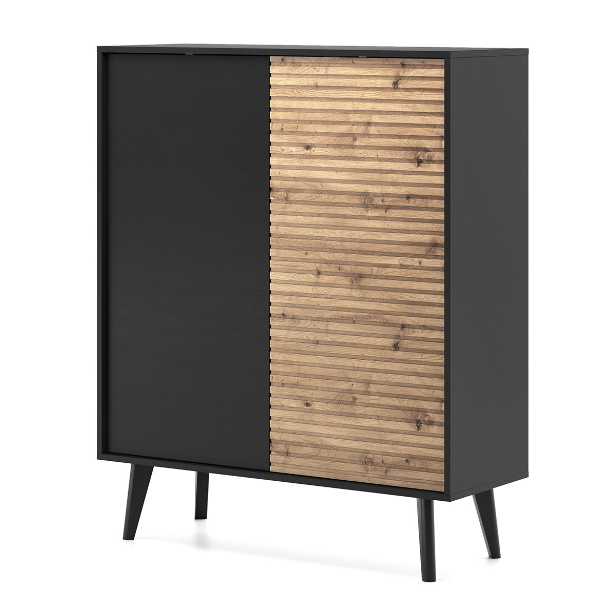 Willow Dresser - Modern Design with Two Push to Open Door