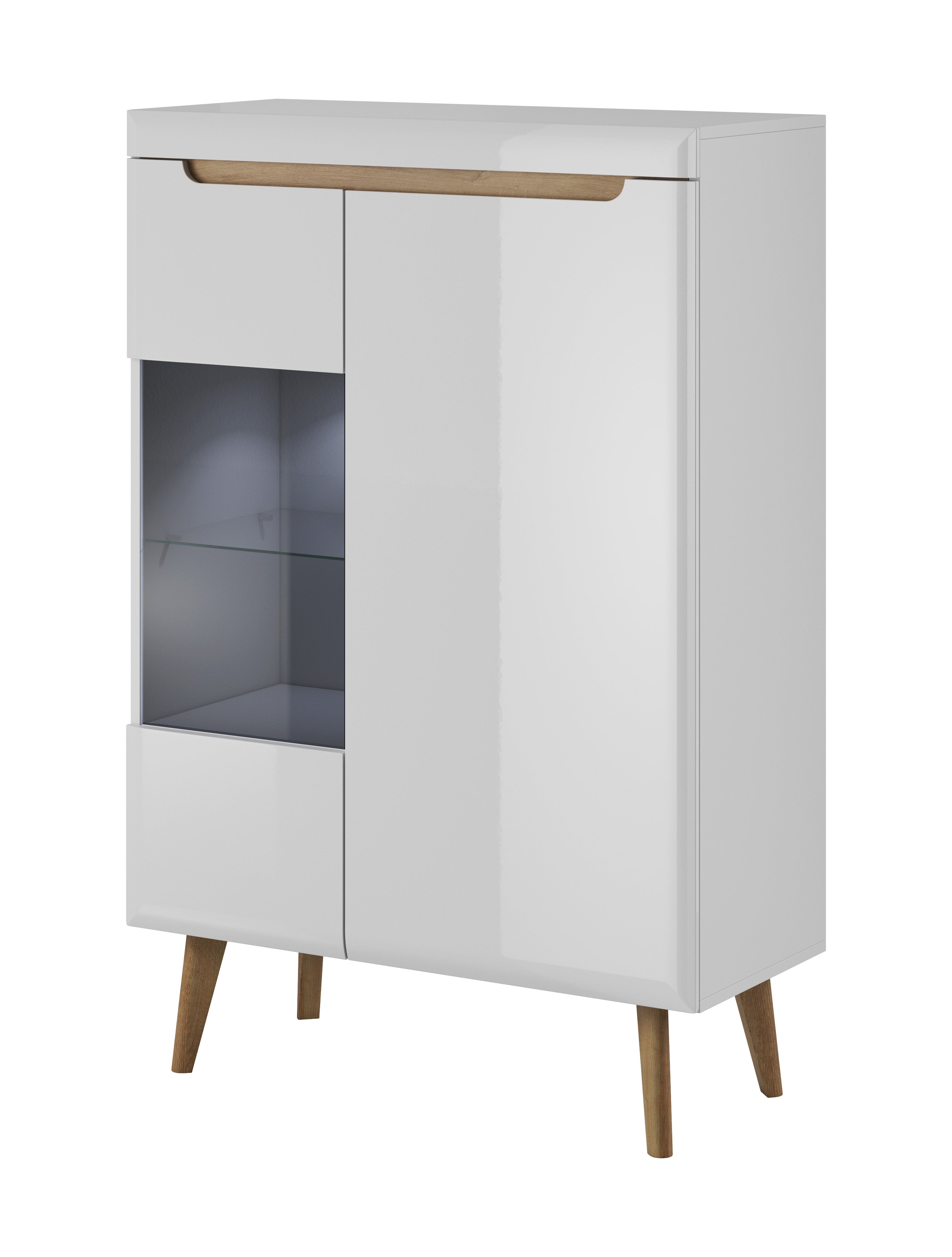 Nordi Cabinet Display White - Scandic style