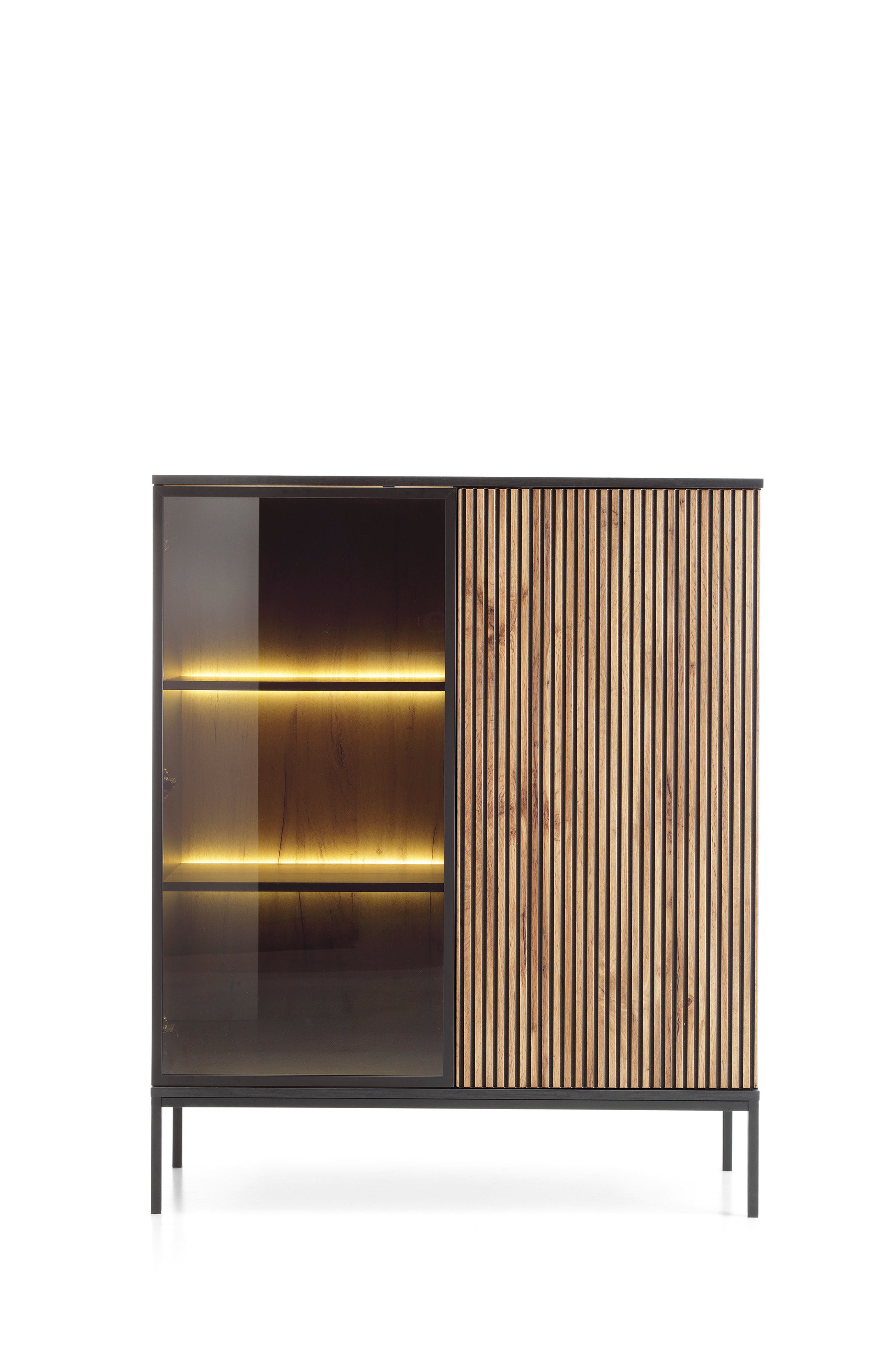 Sento Display Cabinet - Compact Elegance with Functional Design