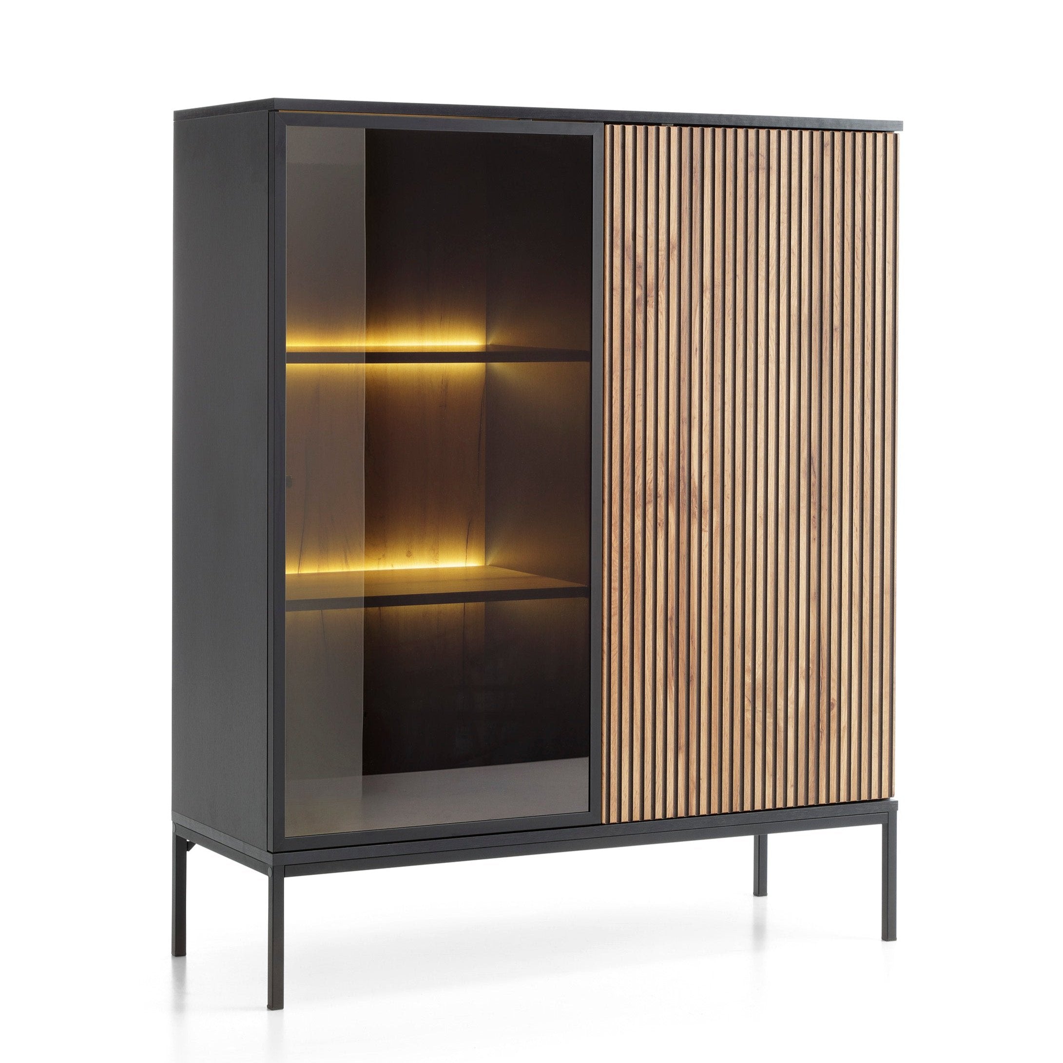 Sento Display Cabinet - Compact Elegance with Functional Design