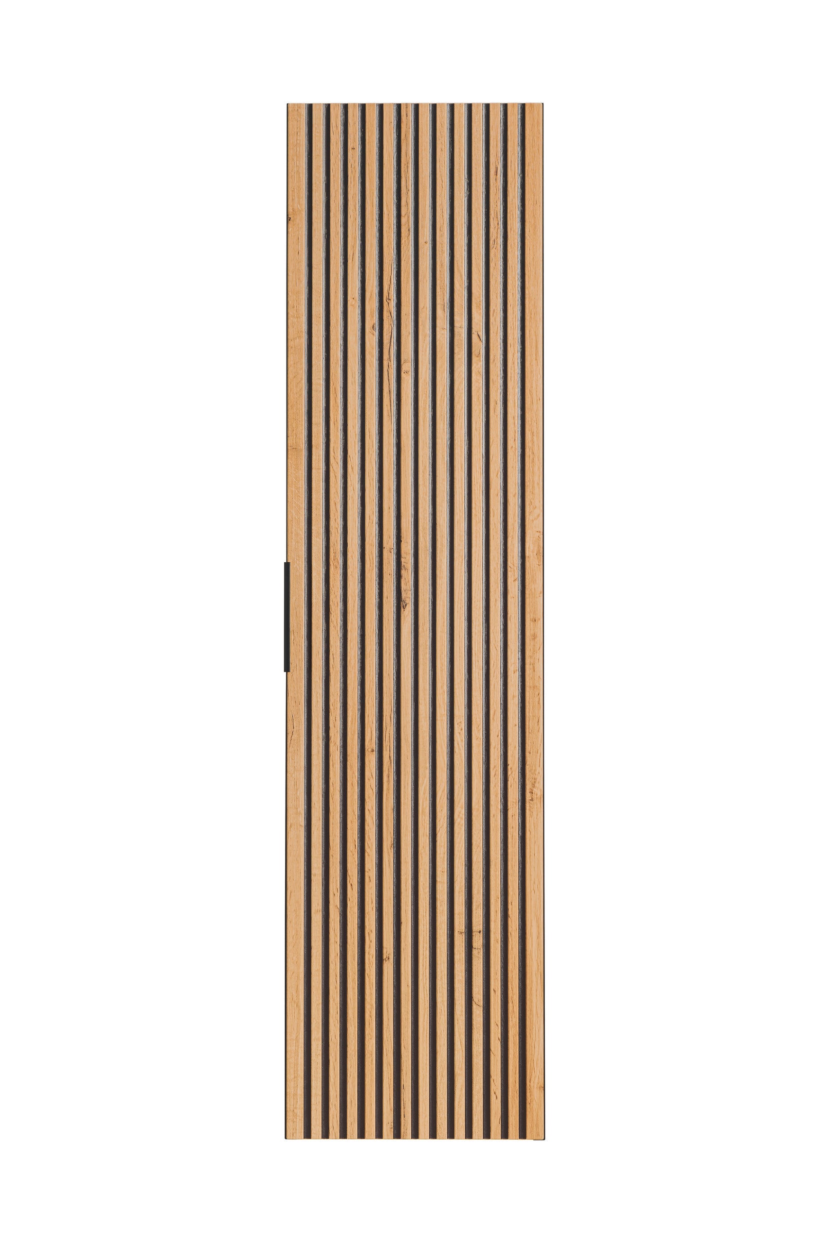 Xilo Tall Cabinet – Black / Wotan Oak, 35 cm