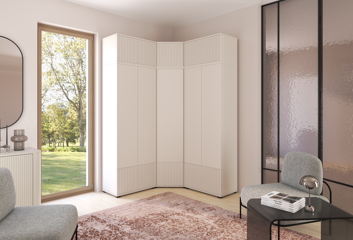 Rayo Wardrobe Set 10 – Cashmere, 140 cm