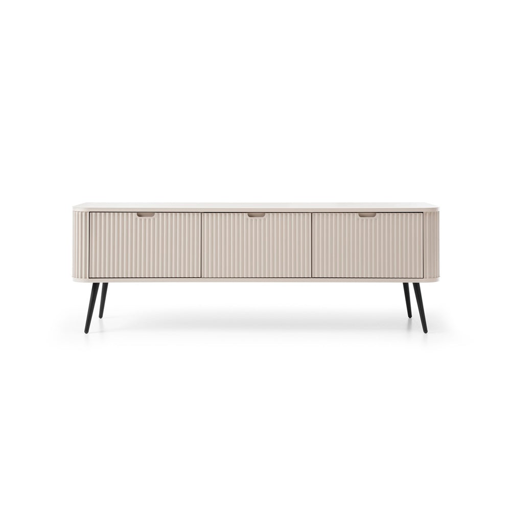 ZOVA TV Stand - Modern Design and Functionality in One TV Cabinet #color_Cashmere with black legs