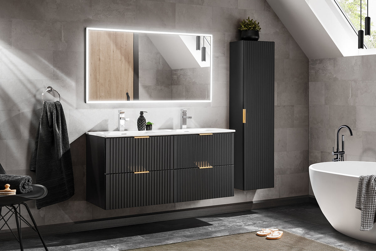 Adel Black Vanity Unit Set 100 / 120 / 140 cm – Configure Your Bathroom
