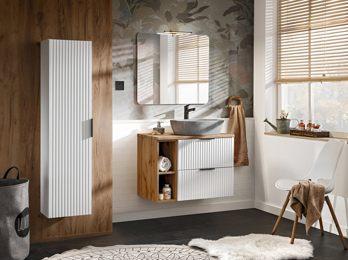 Adel White Vanity Unit Set 40 / 60 / 80 cm – Configure Your Bathroom