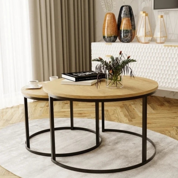 Agra Modern 2-in-1 Coffee Table Halifax Oak