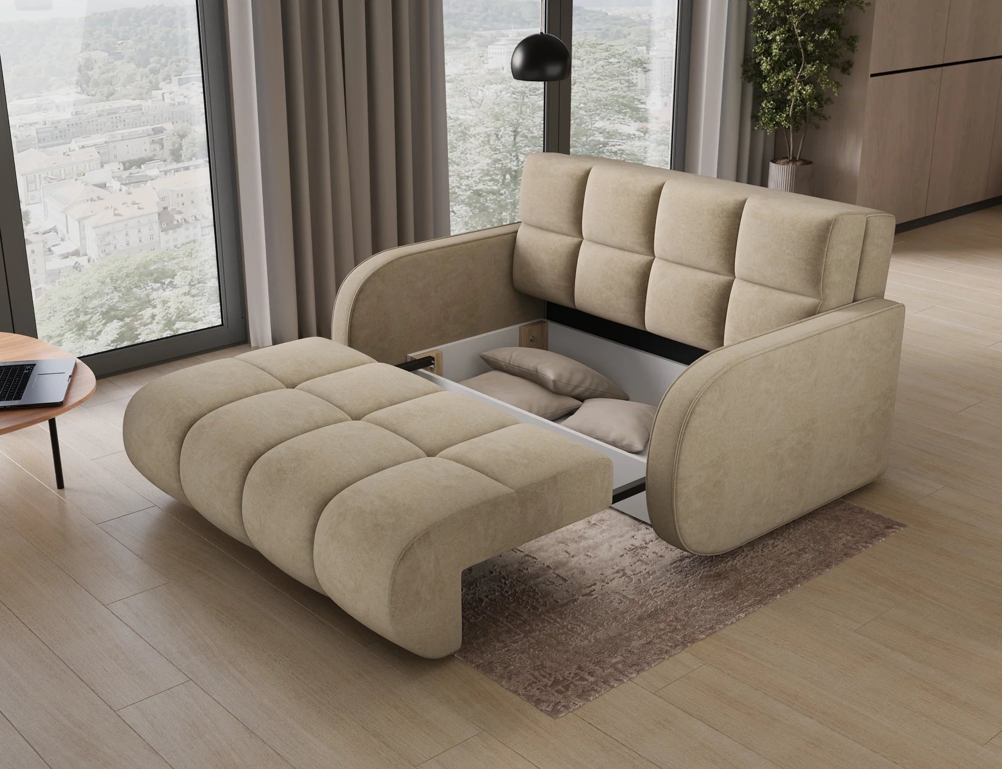 Eltap Deverio  Sofa Bed with Storage – 154 x 103 cm