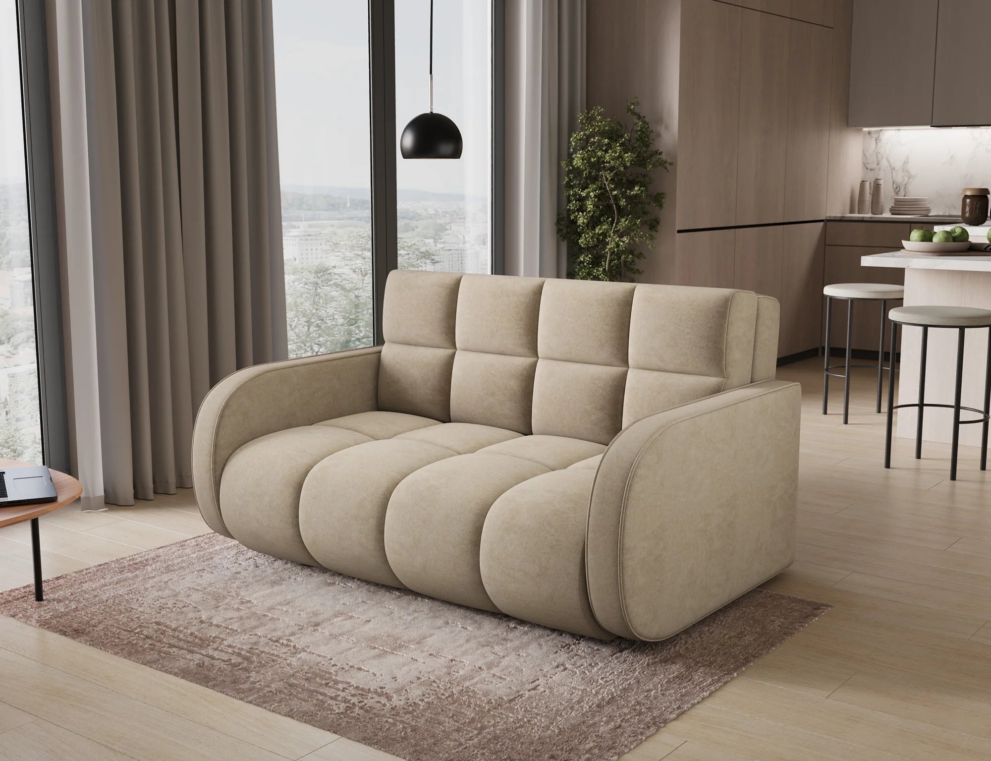 Eltap Deverio  Sofa Bed with Storage – 154 x 103 cm